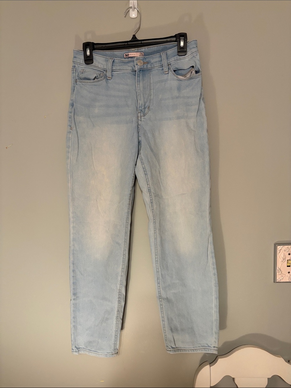 SO Light Wash Straight Leg Women’s Jeans
